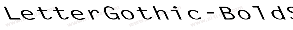 LetterGothic-BoldSlanted字体转换