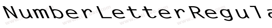 NumberLetterRegular-69ex字体转换