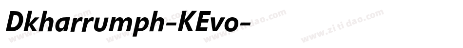 Dkharrumph-KEvo字体转换