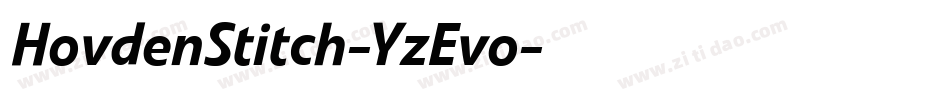 HovdenStitch-YzEvo字体转换