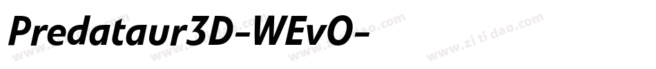 Predataur3D-WEvO字体转换