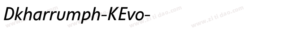 Dkharrumph-KEvo字体转换
