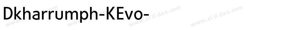 Dkharrumph-KEvo字体转换