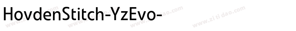HovdenStitch-YzEvo字体转换