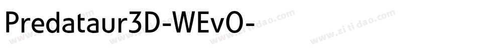 Predataur3D-WEvO字体转换