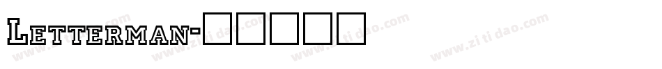 Letterman字体转换