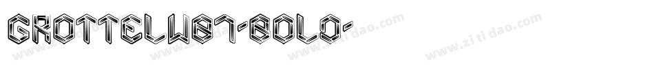 GrottelW01-Bold字体转换