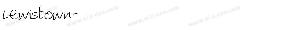 Lewistown字体转换