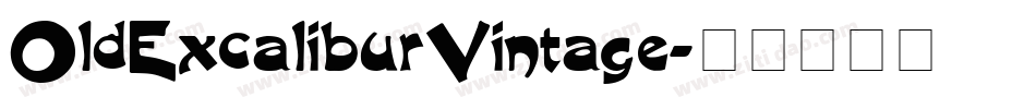 OldExcaliburVintage字体转换