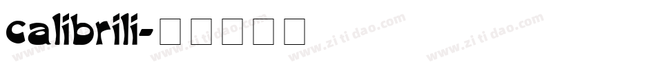 calibrili字体转换