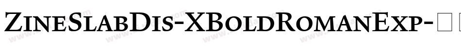 ZineSlabDis-XBoldRomanExp字体转换