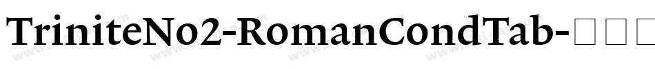 TriniteNo2-RomanCondTab字体转换