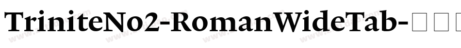 TriniteNo2-RomanWideTab字体转换