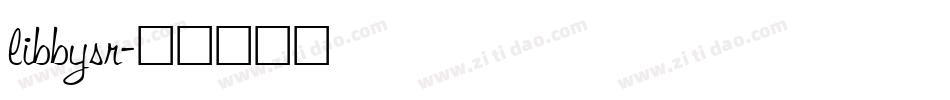 libbysr字体转换