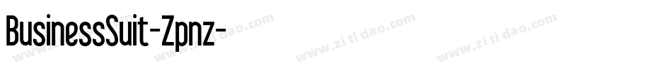 BusinessSuit-Zpnz字体转换