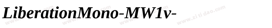 LiberationMono-MW1v字体转换