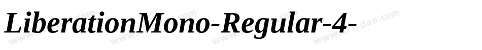 LiberationMono-Regular-4字体转换