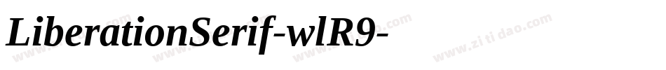 LiberationSerif-wlR9字体转换