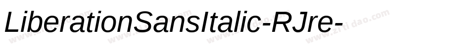 LiberationSansItalic-RJre字体转换