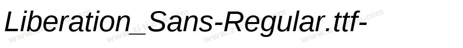 Liberation_Sans-Regular.ttf字体转换