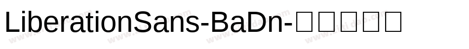LiberationSans-BaDn字体转换