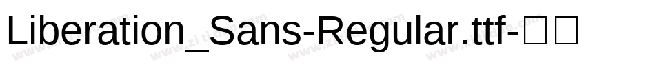 Liberation_Sans-Regular.ttf字体转换