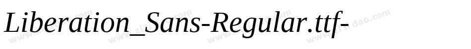 Liberation_Sans-Regular.ttf字体转换