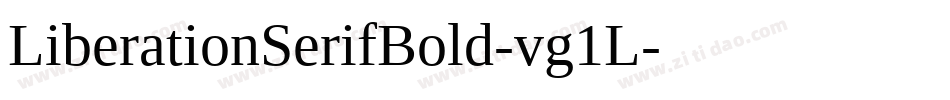 LiberationSerifBold-vg1L字体转换