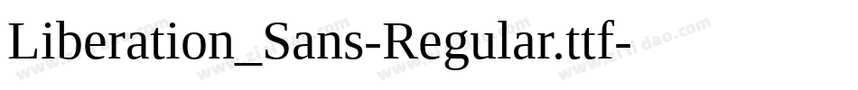 Liberation_Sans-Regular.ttf字体转换