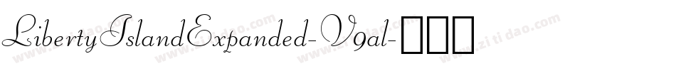 LibertyIslandExpanded-V9al字体转换