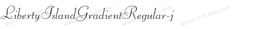 LibertyIslandGradientRegular-jow9字体转换