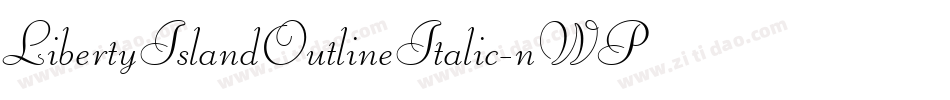 LibertyIslandOutlineItalic-nWPY字体转换