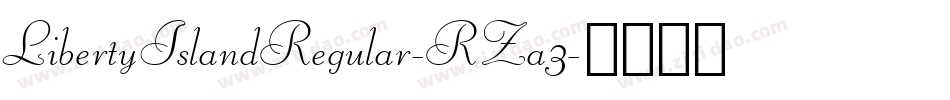 LibertyIslandRegular-RZa3字体转换