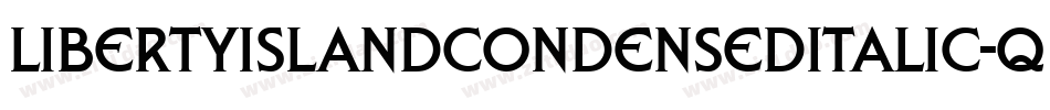 LibertyIslandCondensedItalic-qOz1字体转换
