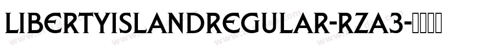 LibertyIslandRegular-RZa3字体转换