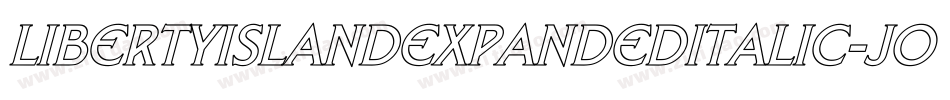 LibertyIslandExpandedItalic-JoLm字体转换