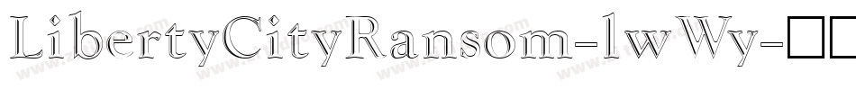LibertyCityRansom-lwWy字体转换