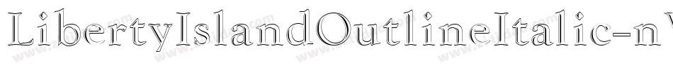 LibertyIslandOutlineItalic-nWPY字体转换