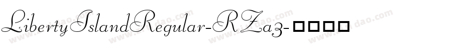 LibertyIslandRegular-RZa3字体转换