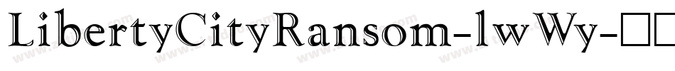 LibertyCityRansom-lwWy字体转换