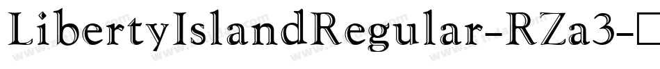 LibertyIslandRegular-RZa3字体转换