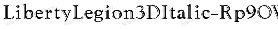 LibertyLegion3DItalic-Rp9OW字体转换