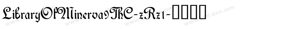 LibraryOfMinerva9ThC-zRz1字体转换
