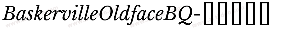 BaskervilleOldfaceBQ字体转换