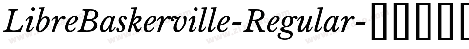 LibreBaskerville-Regular字体转换