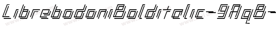 LibrebodoniBolditalic-9AqB字体转换
