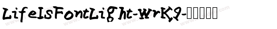 LifeIsFontLight-wrK9字体转换