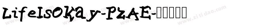 LifeIsOkay-PzAE字体转换