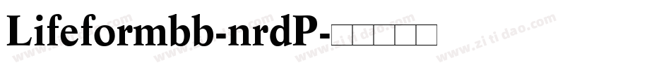 Lifeformbb-nrdP字体转换