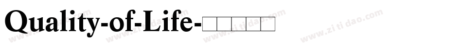 Quality-of-Life字体转换